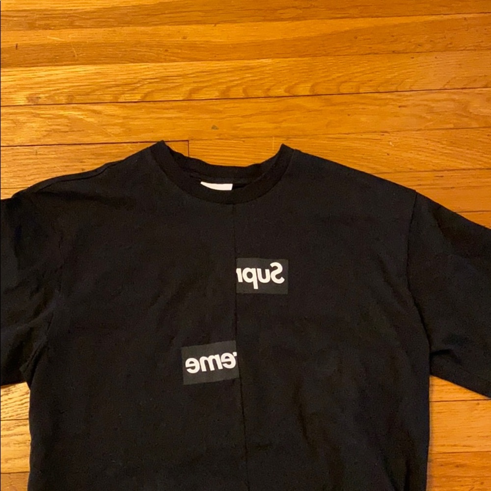 SUPREME x CDG Split Logo T-Shirt